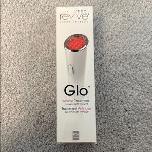 White and Red Skincare Tools with Modern Design